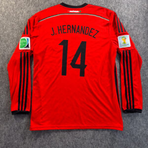México Visita 2014 Chicharito Hernández #14 Manga Larga